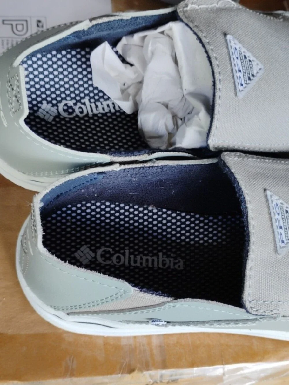 (X-99) New Columbia Youth Bahama Slip-On Canvas Loafers